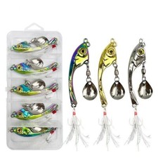 5Pcs/Box Fishing Lures VIB Tremor Sinking Sequins Trout Spinners Fishing Baits