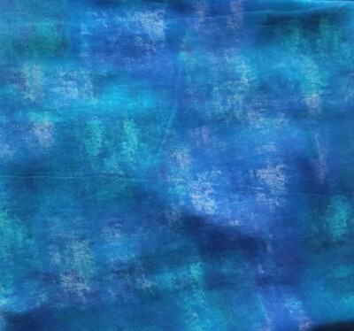 Liberty of London SILK GEORGETTE - ''Tamsyn'' Mottled Ocean Blues - Gorgeous