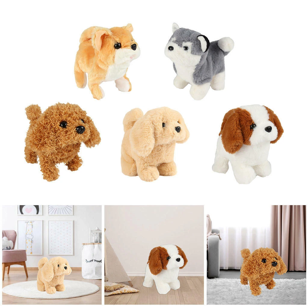 Realistic Simulation Smart Electric Dog Birthday Plush Robot Dog