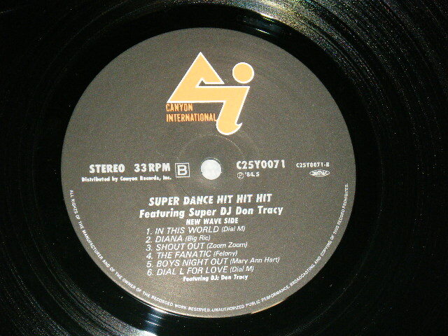 Various Super DJ DON TRACY Japan 1984 C25Y0071 NM LP+Obi