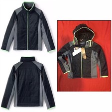 Lands End Kids Jacket Hybrid Primaloft Water Repellent Black Sz 4 Years NWT