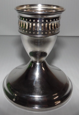 Weighted Sterling Weighted Silver Candlesticks Lot Pair Of