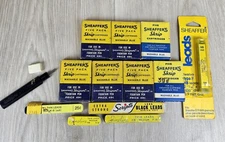 Vintage Sheaffer & Scripto Pen & Pencil Ink & Lead Boxes Retro Lot Display Piece