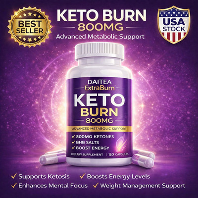 Extra Burn Keto Capsules 800mg Metabolism & Detox Support 30/60/120 Caps