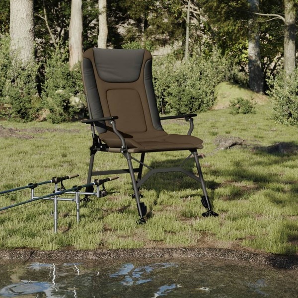 Angelstuhl Mit Armlehnen Klappbar Klappstuhl Campingstuhl Karpfenstuhl vidaXL-image