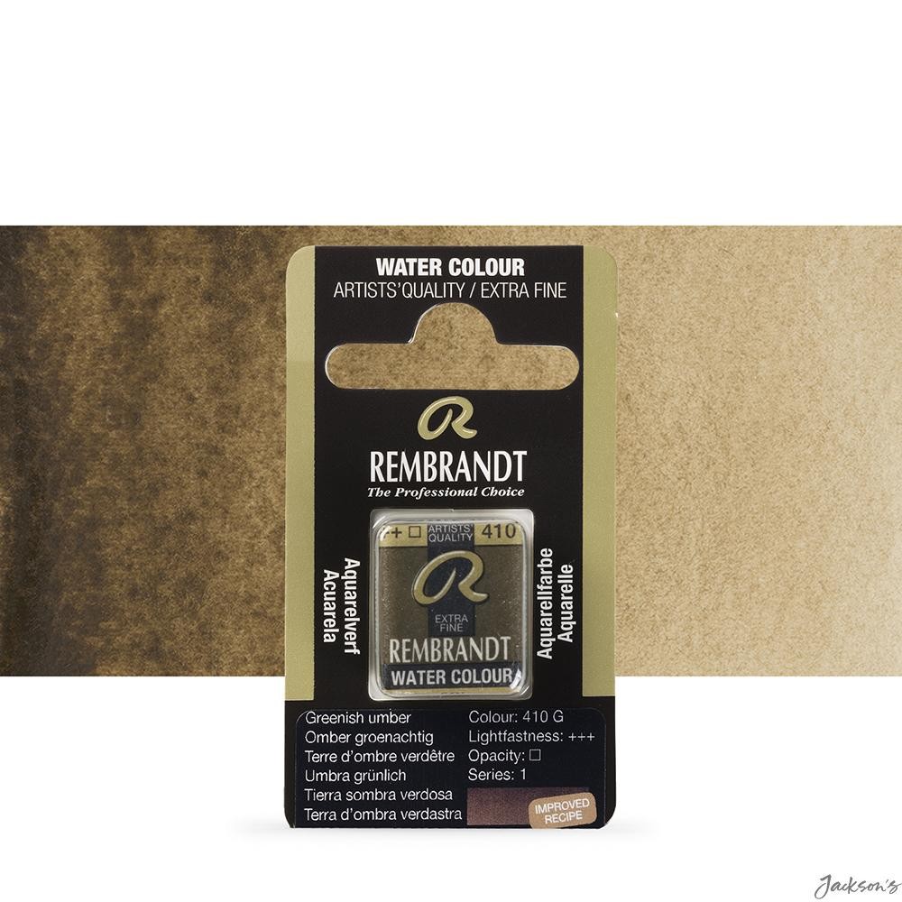Royal Talens Rembrandt Watercolour Paint Half Pan Greenish Umber For Artists