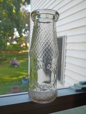 Pint Milk Bottle Lewis Dairy Juice Bottle Aub...