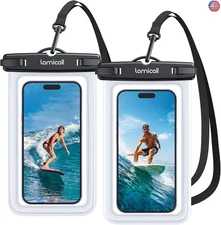 Lamicall Waterproof Phone Pouch Case - [2 Pack][Easy Lock & Heavy Duty]