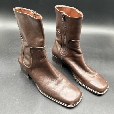 Vero Cuoio Womans Leather Brown Boots 8M Us Size