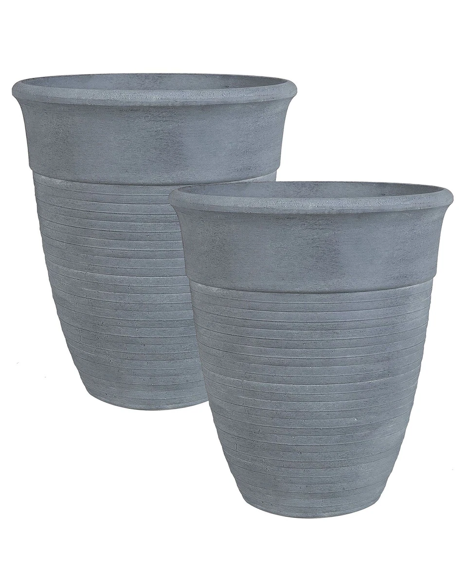 Moderner Blumentopf Beige 35x35x50 Cm – Camia | Steingemisch & Kunstharz | 32 L Fassungsvermögen | UV- & Wetterbeständig | Für Innen & Außen Moderner Blumentopf Beige 35x35x50 Cm – Camia | Steingemisch & Kunstharz | 32 L Fassungsvermögen | UV- & Wetterbeständig | Für Innen & Außen