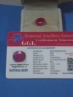 NATURAL EARTH MINED GGL CERTIFIED GEM TESTED HEATED OVAL RED RUBY 6.82 CTS. — photo 1