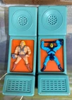 Vintage 1984 He Man Skeletor Masters of the Universe Walkie Talkies, MOTU