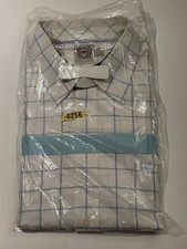Cinch Men's Long-Sleeve Western Shirt w blue  white check pattern. New XL Size.