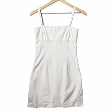 Theory Mini Ivory White Dress Spaghetti Straps Sundress Size 6