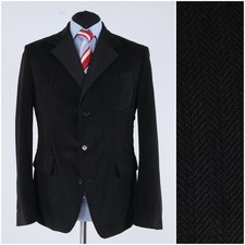Mens Padded Blazer 42R UK Size HARTWICH Herringbone Winter Sport Coat Jacket
