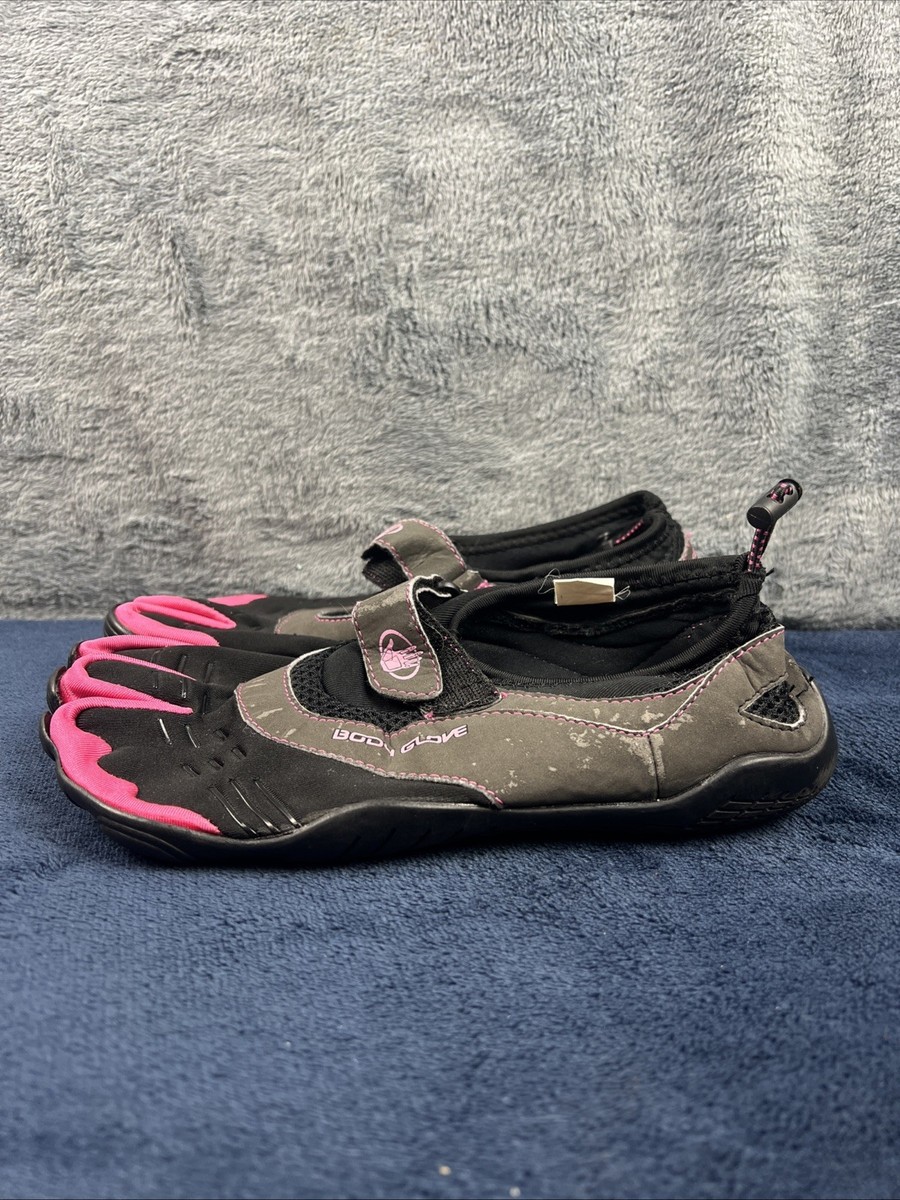 Body Glove Women's 3T Barefoot Pull On Water Shoes Black/Pink Size