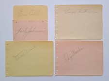 1935 Detroit Lions NFL Championship 9 Team-Signed Clarke/Caddel/Johnson HOF