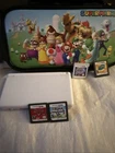 Nintendo Ds Lite + Games Lot Untested Pokemon Ranger, Pokemon Moon + More + Case