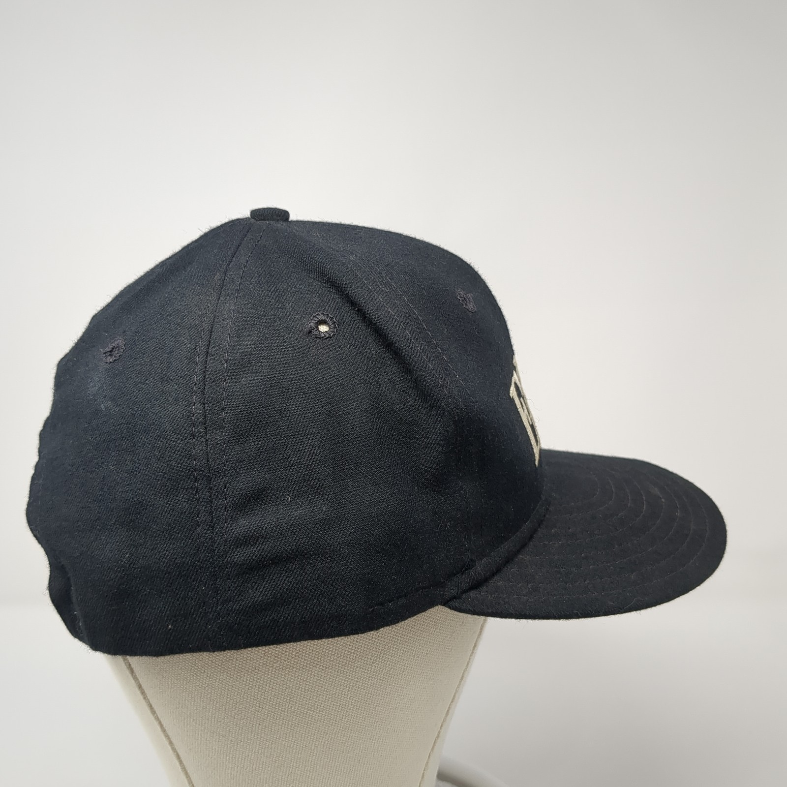 Editel Snapback Hat Solid Black Large Adjustable … - image 5