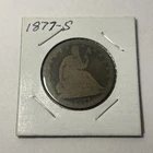 1877S 50c Seated Liberty Half Dollar Attractive Circulated CIRCULATED IMPRESSIVE