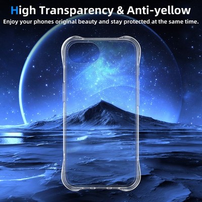 Case For iPhone 17e 17Air Pro Max/ 16e Clear Silicone Soft Slim Shockproof Cover