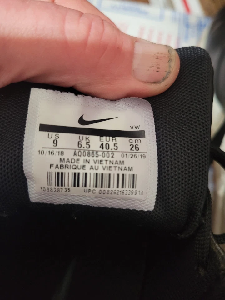 Tênis de golfe Nike feminino Air Max 1 G preto tamanho 9 usado - Imagem 4 de 4