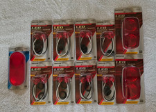 LOT of 10 Hopkins Red LED lights, +1 set of red reflectors