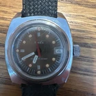 Timex Watch Vintage Dial Circular Markers Green And Orange. Doesn’t Run