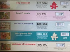 NEW HOP Big 500 Piece Jigsaw Puzzles, House of Puzzles Various 500 Piece Jigsaws