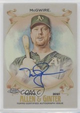 2021 Topps Allen & Ginter Chrome Full-Size Auto Mark McGwire #AGA-MM Auto 5m1