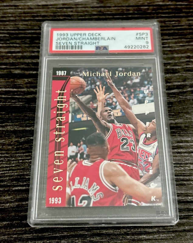 1993 UPPER DECK MICHAEL JORDAN WILT CHAMBERLAIN #SP3 PSA 9 MINT