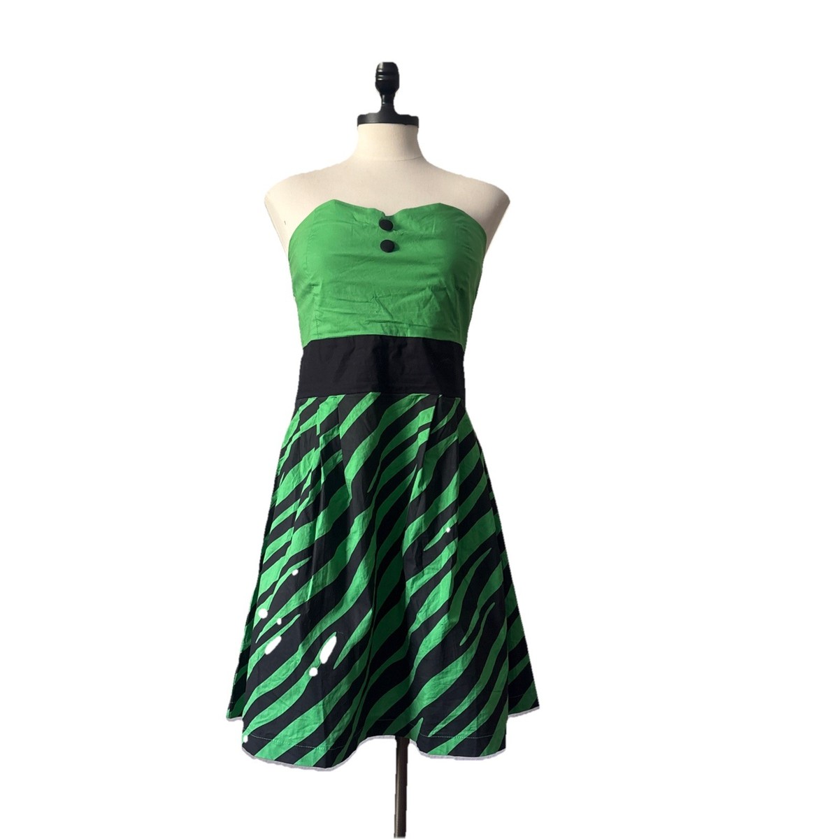 slim fit dress slacks Dark Green Satin Strapless Pleats Mini Sleeveless Homecoming Dress main image 1