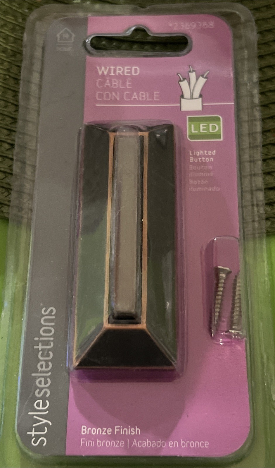 Rubbed Bronze Doorbell Button #2369368 D4b.3jd 5659