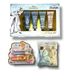 New Disney Princess Cinderella Beauty Gift Set Hand Cream, Lip Balm, Steamers