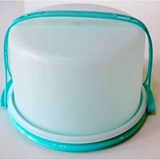 Tupperware Pie Cake Carrier Round Container Baked Good Server