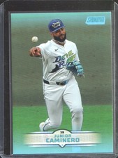 2025 Topps Stadium Club - Light Blue #146 Junior Caminero - Tampa Bay Rays
