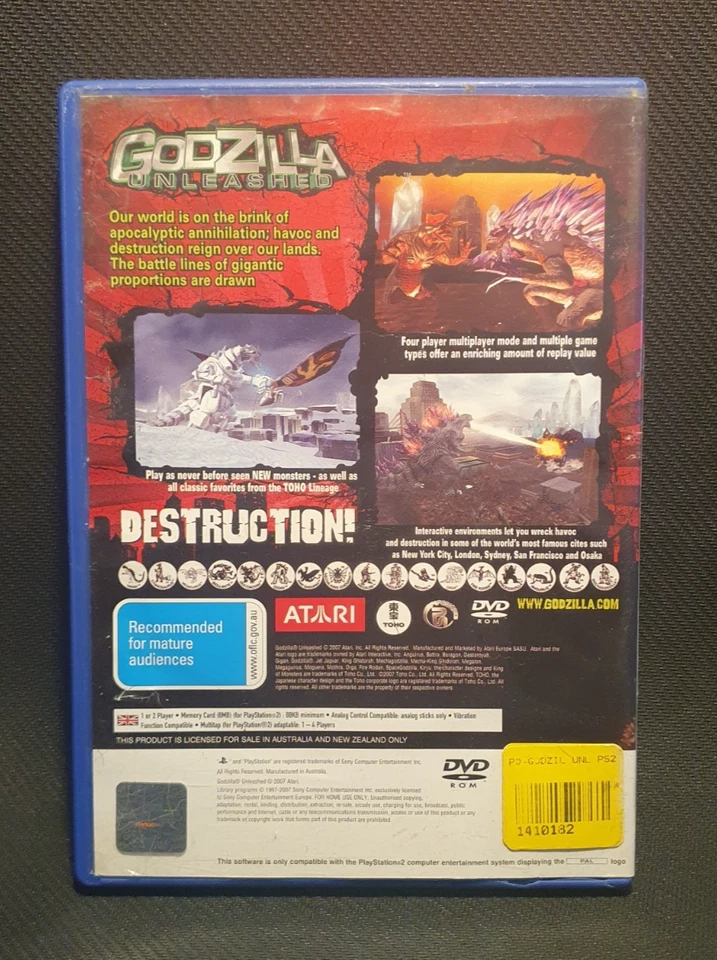 Godzilla Unleashed - PS2 Game - Image 2 of 4