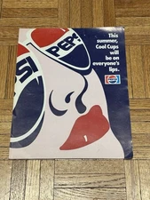 Vintage 90s Pepsi Cool Cans Promo One Sheet - 11 x 8.5”