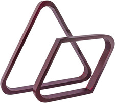 Solid Wood Billiard 8-Ball Triangle / 9-Ball Diamond Pool Ball Racks for 2-1/4"