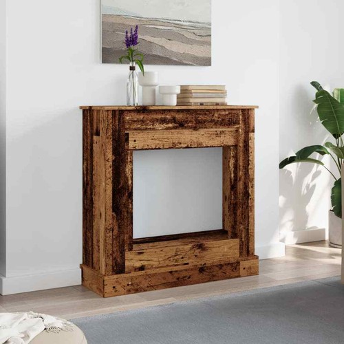 Kaminumrandung Kaminkonsole Kaminverkleidung Dekokamin Holzwerkstoff vidaXL - Bild 63 von 111