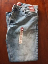Arizona Mens Whitewash Faded Jeans Boot Cut