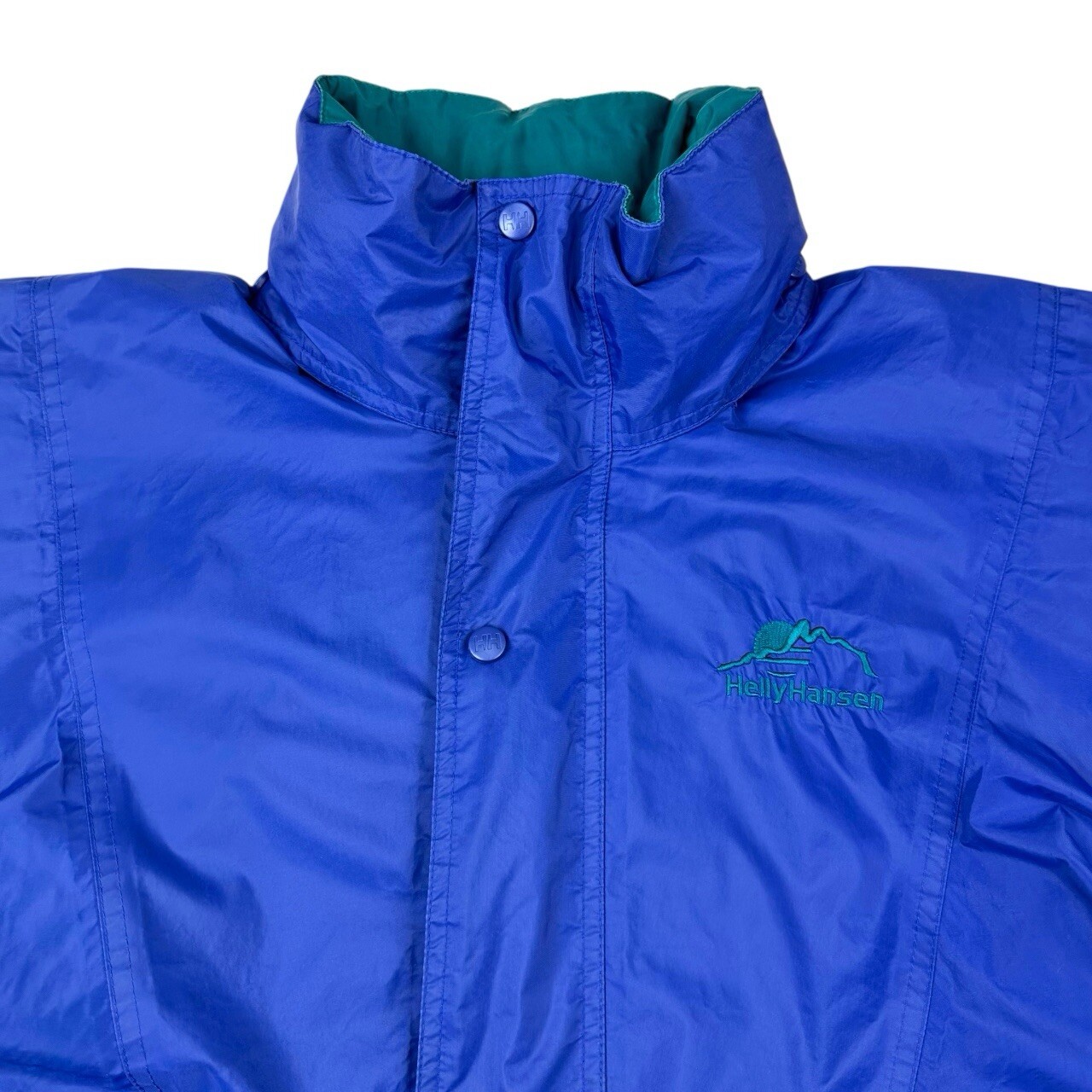 Vintage Helly Hansen Rain Jacket Hellytech Blue M… - image 4
