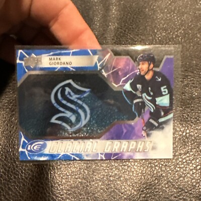 2021-22 Upper Deck Ice Mark Giordano Glacial Graphs Autograph Auto #GG-MG