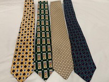 Vtg Nautica Necties Tie Lot of 4 100% Silk