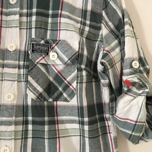 Superdry check shirt- medium. VGC Button Down Front. Long Or Short Sleeved - Picture 3 of 6