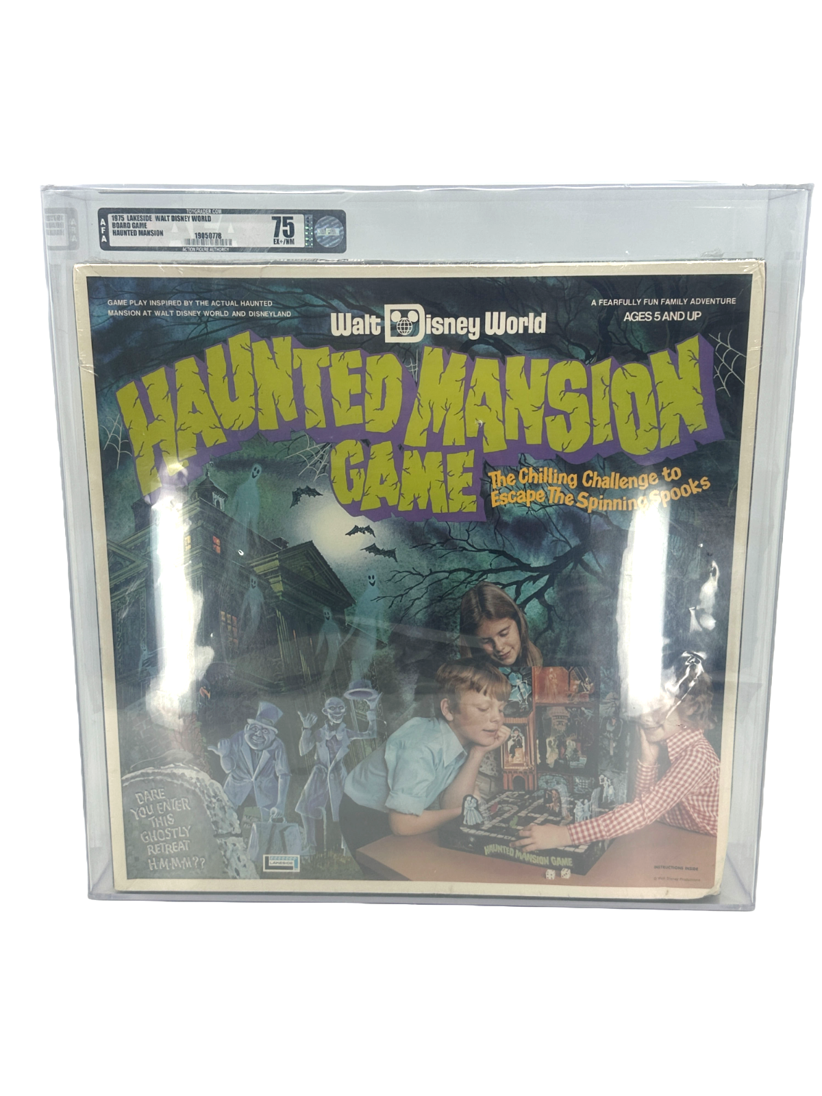 AFA 75 Graded 1975 Lakeside Walt Disney World Haunted Mansion Board Game Vtg (B)