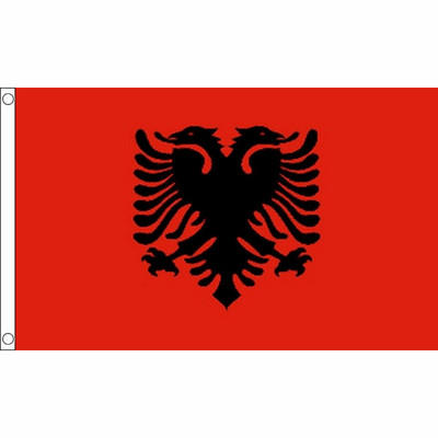 Albanien Flaggen & Jagd - 5x3' 3x2' & Riese 8x5' albanische Tischhand