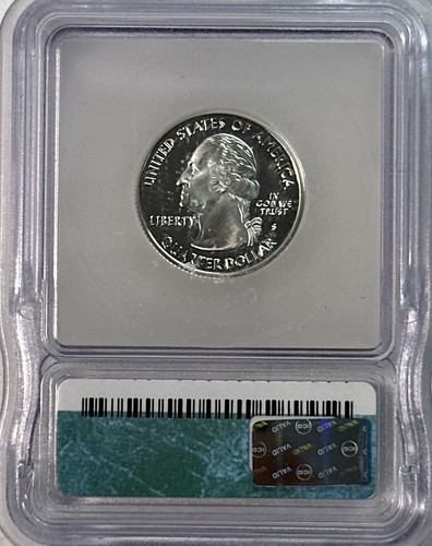 2001 S ICG PROOF PR69 DCAM 5 State Silver Quarter Set - Picture 10 of 12