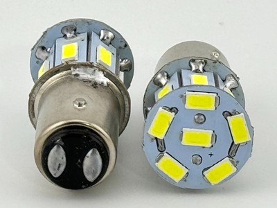 Rebaydo  2pcs BAY15D LED Bulb 1154 6 Volt AC or DC Dual Filament