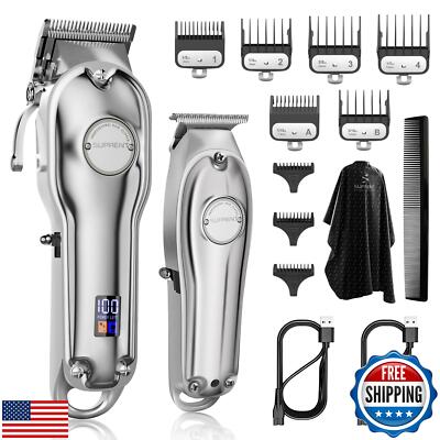 SUPRENT PRO Professional Hair Clippers for Men- Hair Cutting Kit and Zero Ga